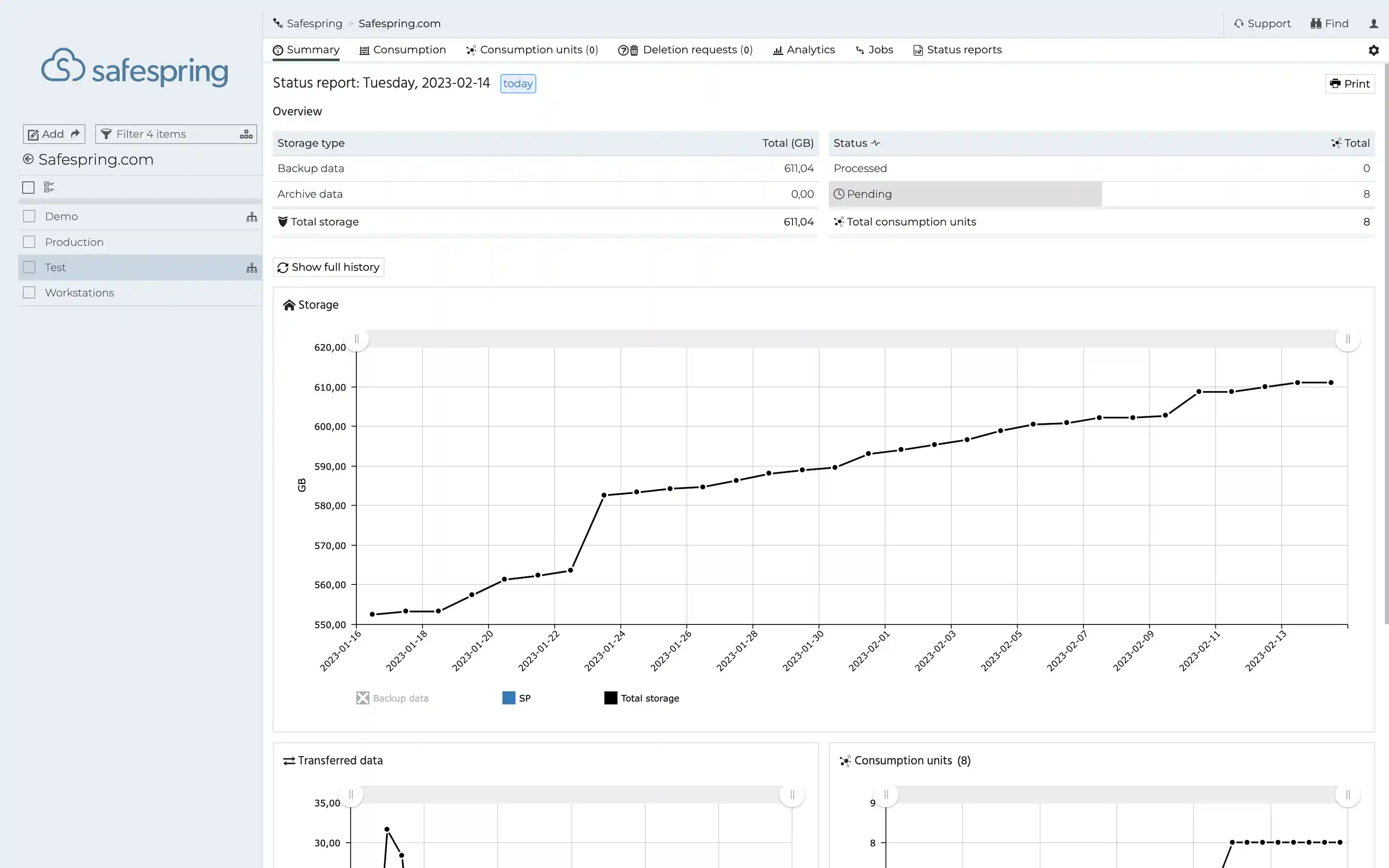 Safespring’s new backup portal